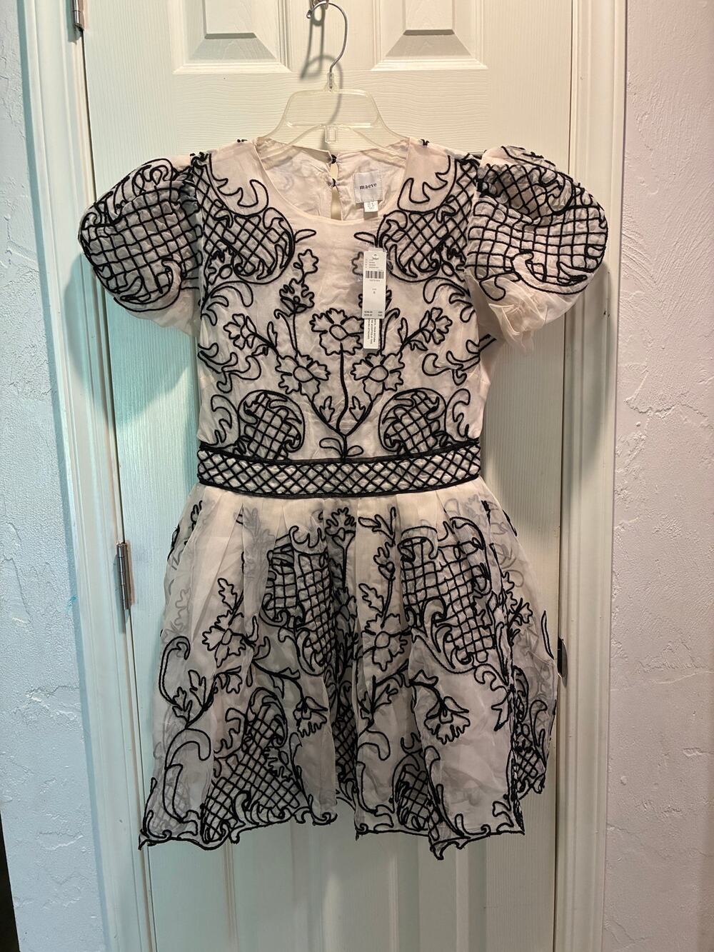 Puff Sleeve Mini Dress from Maeve Anthropologie
